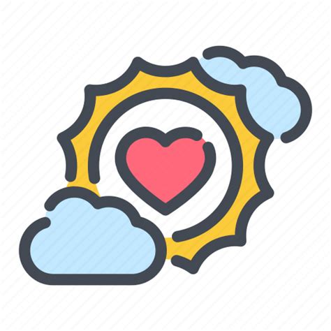 Cloud Heart Love Sun Icon Download On Iconfinder