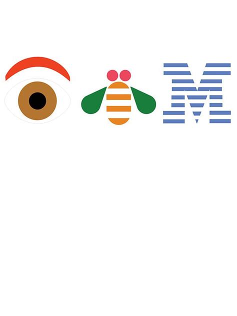 Ibm Eye Bee M Logo By Phatmikey Logo Sticker Logos Bee