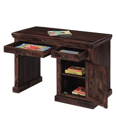 Royaloak navy wooden study table with chair. Inhouz Century Solid Wood Study Table - Buy Inhouz Century Solid Wood Study Table Online at Best ...