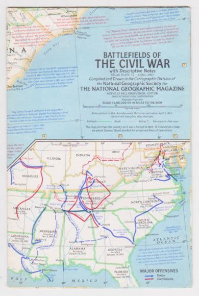 Battlefields Of The Civil War With Descriptive Notes National