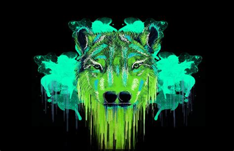 [49 ] Trippy Wolf Wallpapers