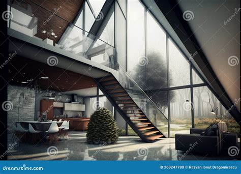 Modern Visionary Interior Design Concept With Futuristic Architecture