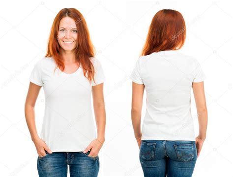 chica de la camiseta blanca — foto de stock © gekaskr 23556703
