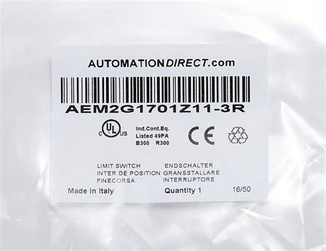 * there are no performance indications for gb standards for the bw50hag, bw125hag, and bw250hag. Limit Switch: metal plunger with metal roller and dust cap ...
