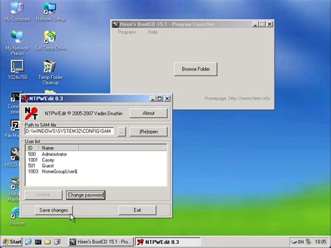 How To Use Hirens Bootcd To Reset A Windows Password