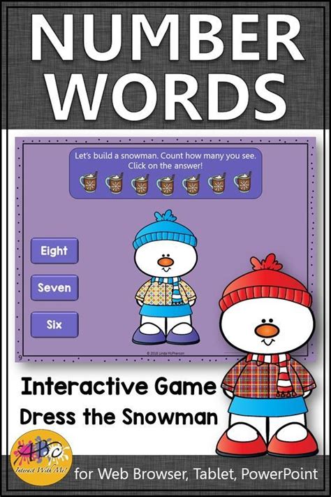 Number Words Game Looking For A Kindergarten Number Words Activity