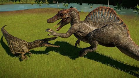 Spinosaurus Vs Suchomimus Jurassic World Evolution 2 Youtube