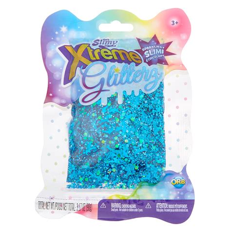 Orbslimy™ Xtreme Glitterz™ Slime Blue Claires Us