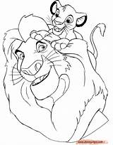 Lion King Mufasa Coloring Simba Pages Disney Printable Drawing Nala Disneyclips Book Rafiki Getdrawings Sarabi sketch template