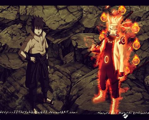 Sasuke Naruto With The Sage Of Paths Power Naruto Naruto Vs Sasuke Wallpaper Naruto