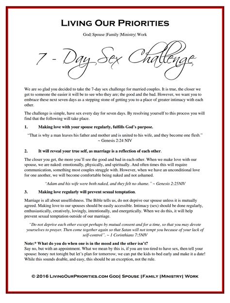 Sex For 7 Days Challenge 7 Day Sex Challenge Popsugar Love And Sex