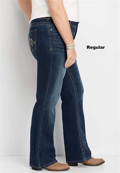 Maurices Womens Plus Size Jeans Relaxed Fit Bootcut Regular