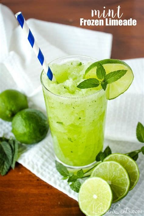 Mint Limeade Recipe Kid Drinks Alcoholic Drinks Beverages Alcohol