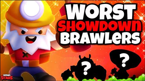 Use the duo showdown tier list to find the best brawler for all duo showdown maps in brawl stars. TOP 6 WORST Brawlers In Showdown! - Pro Brawler Tier list ...