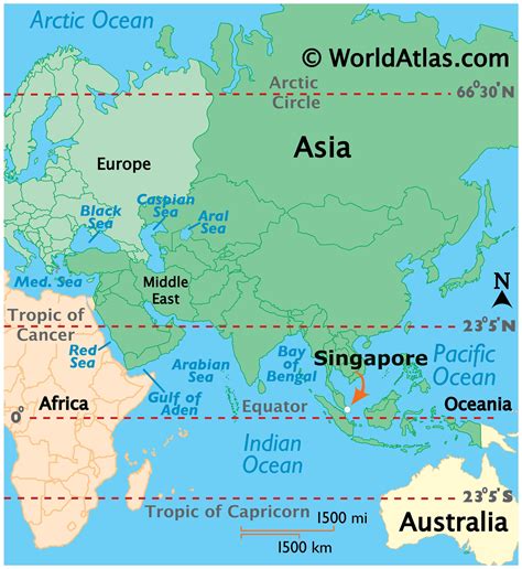 Singapore Large Color Map