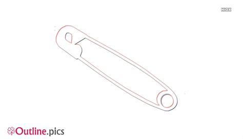 Safety Pin Outline Drawing Images Pictures