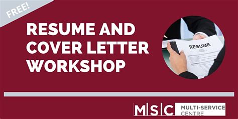 It's your opportunity to convince her that she simply has to meet you and learn more about you. Resume & Cover Letter Workshop - JobMob