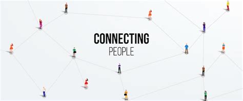 Premium Vector Connecting People Social Network Concept Bright