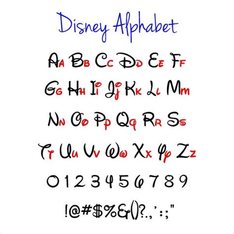7 Disney Alphabet Letters Free Psd Eps Format Download Free
