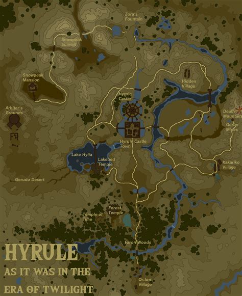 Tp By Popular Demand I Created A Botw Style Topography Map For