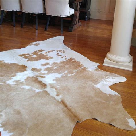 Large Palomino And White Brazilian Cowhide Rug · Ecowhides