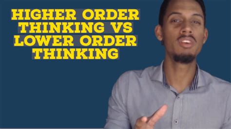 Higher Order Vs Lower Order Thinking Simply Explained Youtube