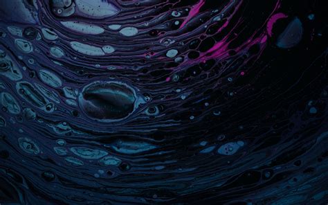 Download Wallpaper 3840x2400 Stains Bubbles Texture Dark Liquid 4k