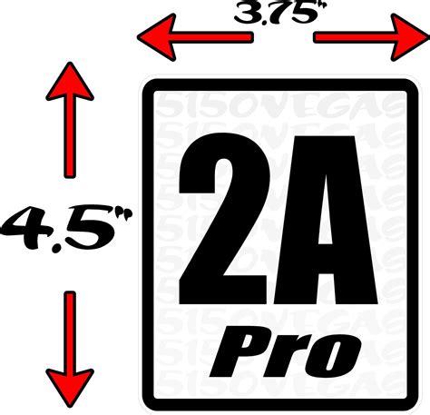 2a Pro Second Amendment Supporter Decal Sticker • High Caliber