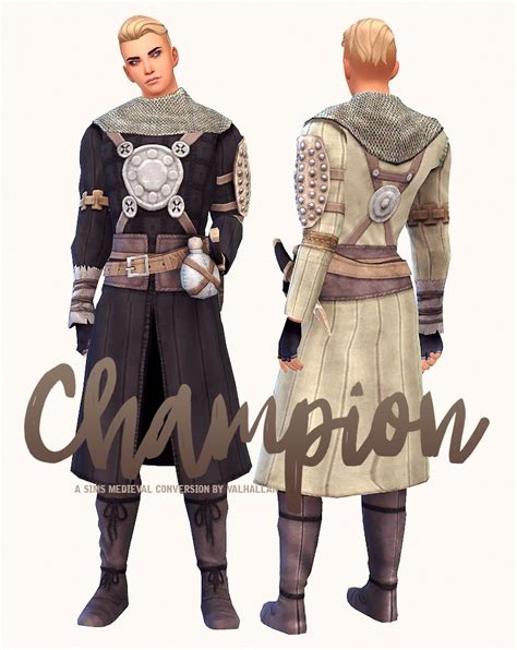 Champion A The Sims Medieval Outfit Conversion By Valhallan ” This Set
