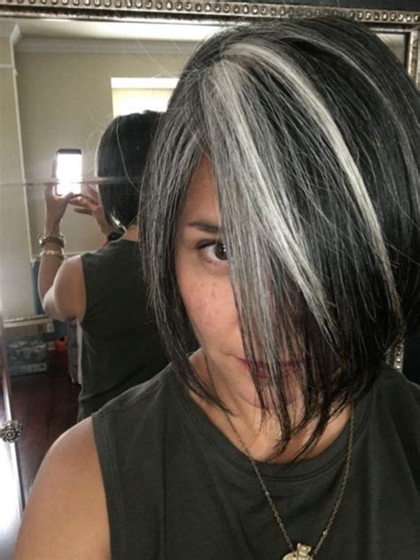 Natural Grey Hair With Lowlights Fashionblog