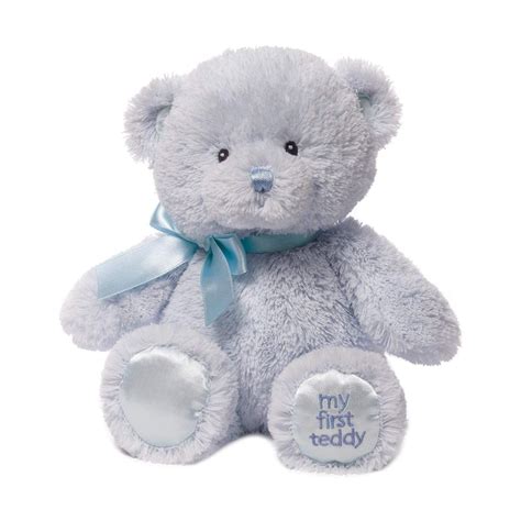 Gund My First Teddy Bear Baby Blue Stuffed Animal Plush 10 Inches