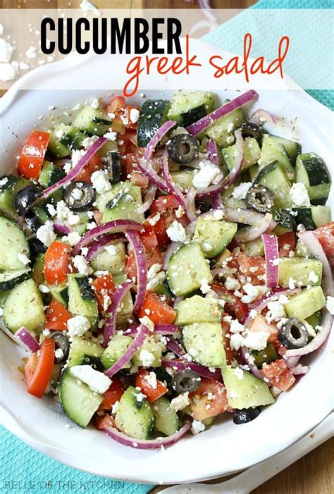 Cucumber Greek Salad Recipe Greek Salad Recipes Side
