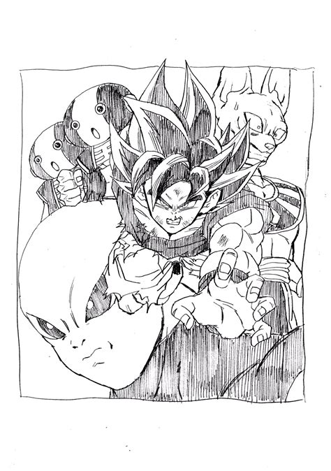 Hey guys, here's a drawing i did for a friend of mine. Goku Vs Jiren | Dragon ball art, Dragon ball, Dragon ball z