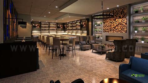Yantram Architectural Design Studio Commercial 3d Bar Interior
