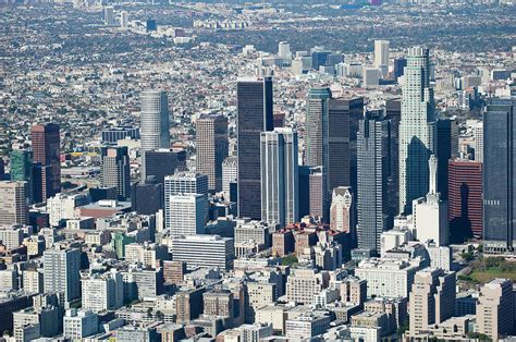 Aerial View Of Downtown Los Angeles Photograph By Panoramic Images Pixels