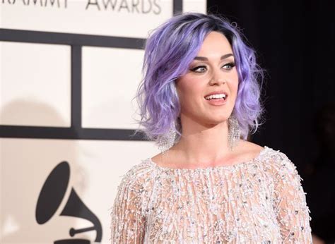 Katy Perrys Lavender Bob From The Front Hair Today Popsugar Beauty