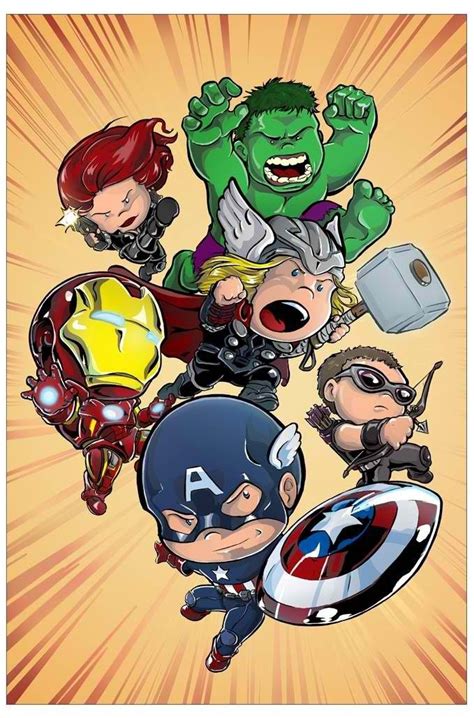 After the fear itself event, the lineup of the avengers teams was shifted by captain america during the shattered heroesstoryline. Little Avengers | Avengers cartoon, Baby avengers ...