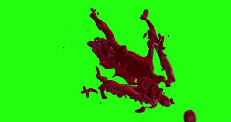 4k Blood Burst Motion Blur Green Screen 158 Stock Footage Sbv