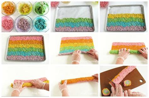 Rainbow Rice Krispie Treat Pinwheels Easy And Fun Recipe Recipe