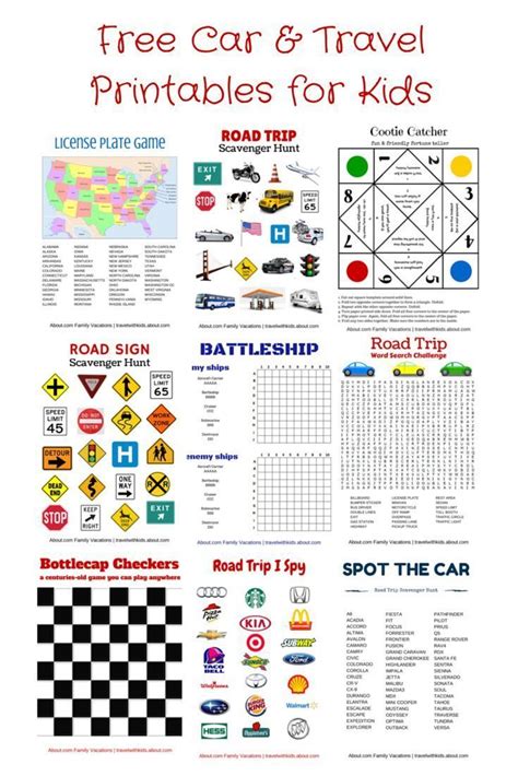 Try 1 month free, only $14.99/month after. Free Printable Travel Games for Kids | Road trip with kids ...