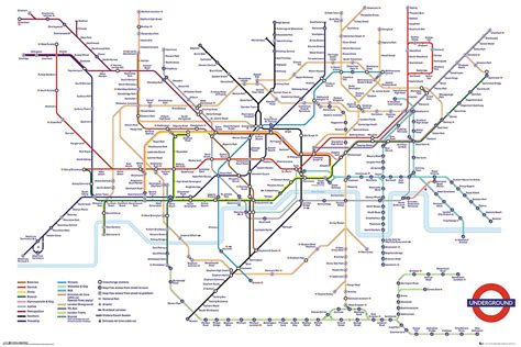 Transport For London Underground Map Maxi Poster In 2021 London Tube