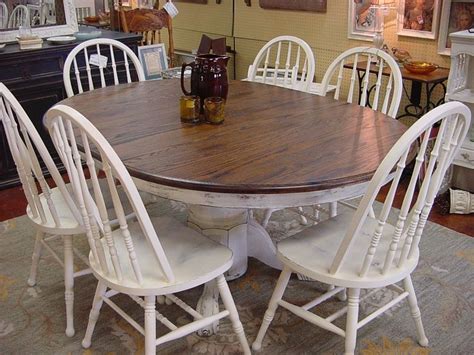 Baijiahui american solid wood modern simple dining chair group european round table with turntable da03. 48" OAK ROUND TABLE w/ 18" LEAF & SIX(6) MATCHING CHAIRS ...