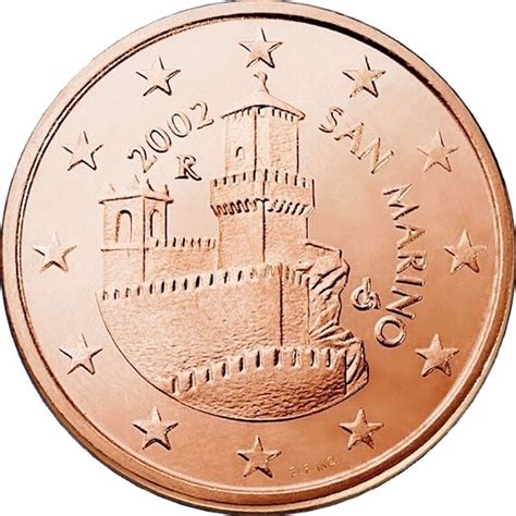 5 Euro Cent San Marino 2002 2016 Km 442 Coinbrothers Catalog