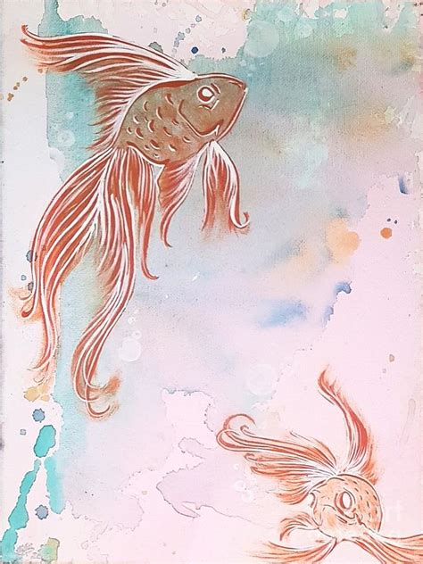 Fantasy Fish Painting By Mandy Boyd Fine Art America
