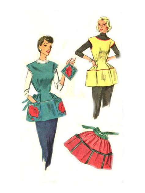 1950s Misses Cobbler Apron Half Apron By Treazureddesignz Aprons