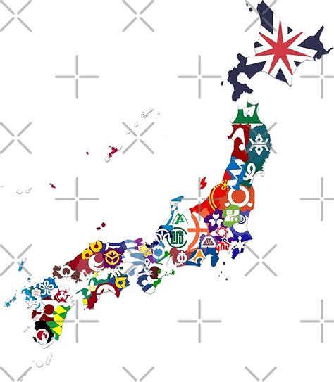 japanese prefectures flags map japan flagmap by celticana redbubble