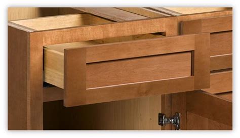 All our drawers are custom made and can be ordered to the nearest 1/16″. Cabinet Components & Construction Features