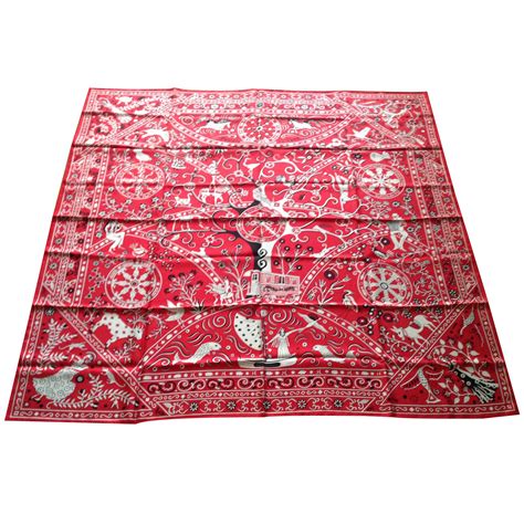 Voici un tuto broderie pour. Foulards Hermès Bandana de Soie Géant Soie Rouge ref.36669 ...