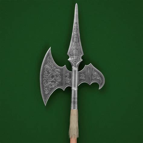 The first pole weapon that appeared were the first spears dated back in the stone age. medieval spear v6 c4d