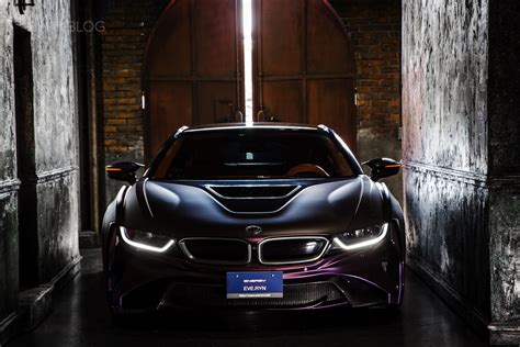 Así ha vestido el preparador japonés energy motor sport al bmw i8: BMW EVO i8 "Dark Knight" Edition is the Batmobile we all want